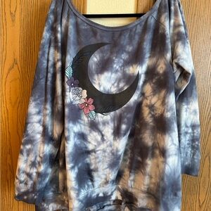 Torrid Off The Shoulder Tie Dye Sweatshirt
